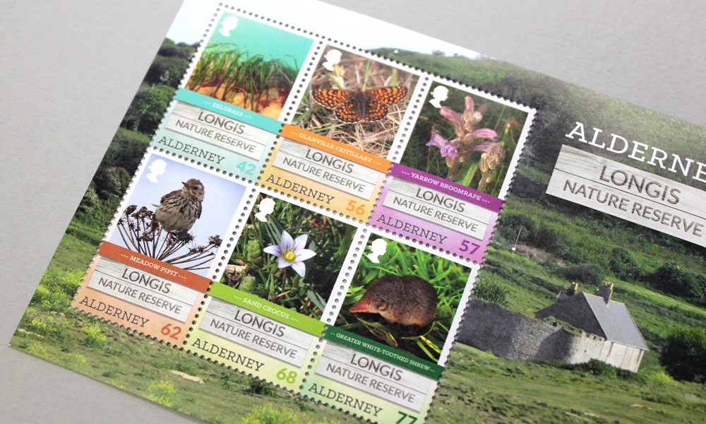 Alderney Longis Nature Reserve Stamps