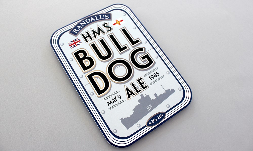 Randall's HMS Bull Dog Pump Clip & Coaster
